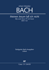 Meinen Jesum la&szlig; ich nicht (Klavierauszug) - Johann Sebastian Bach