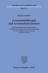 Arzneimitteltherapie und Arzneimittelsicherheit. - Helge Sodan