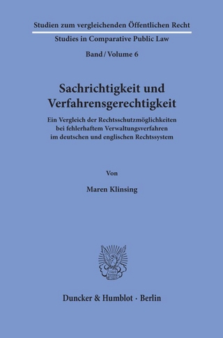Sachrichtigkeit und Verfahrensgerechtigkeit.