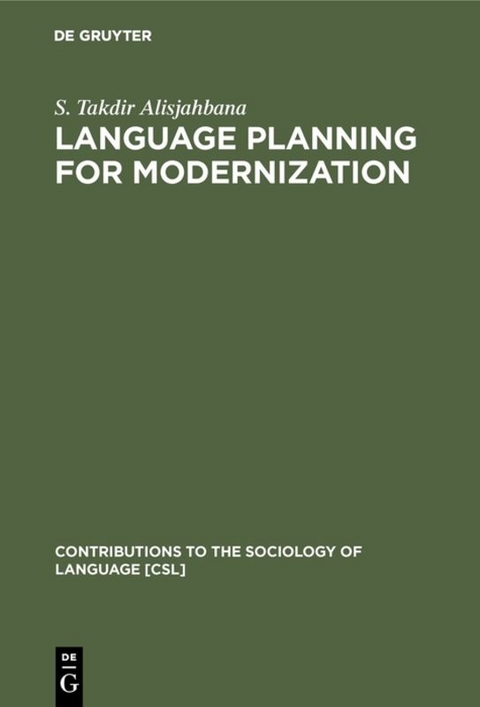 Language Planning for Modernization - S. Takdir Alisjahbana