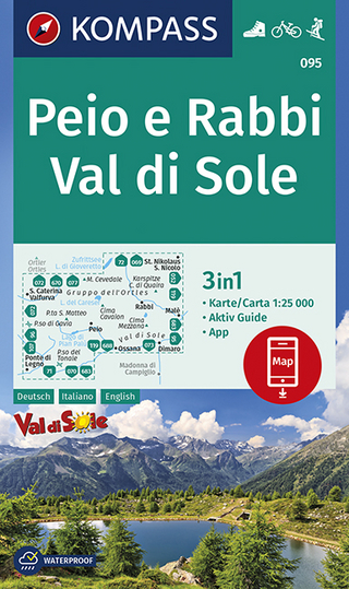 KOMPASS Wanderkarte Peio e Rabbi, Val di Sole
