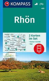 KOMPASS Wanderkarten-Set 460 Rh&ouml;n (2 Karten) 1:50.000