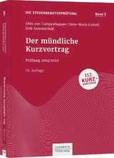 Der mündliche Kurzvortrag - Campenhausen, Otto von; Liebelt, Jana-Maria; Sommerfeld, Dirk