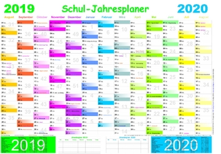 Schuljahresplaner-Set 2019/2020