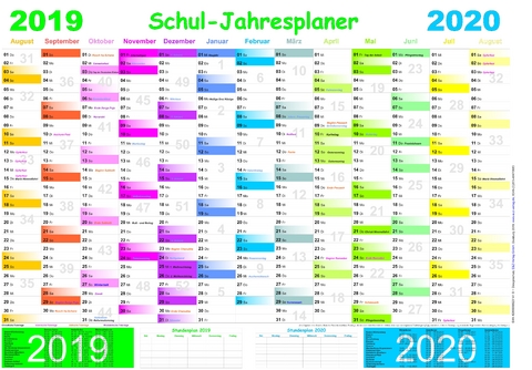 Schuljahresplaner-Set 2019/2020
