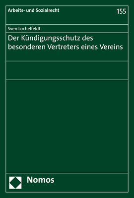 Der Kündigungsschutz des besonderen Vertreters eines Vereins