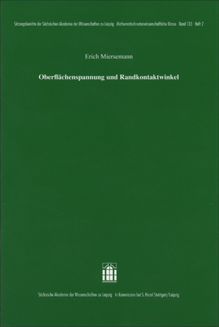 Oberflächenspannung und Randkontaktwinkel