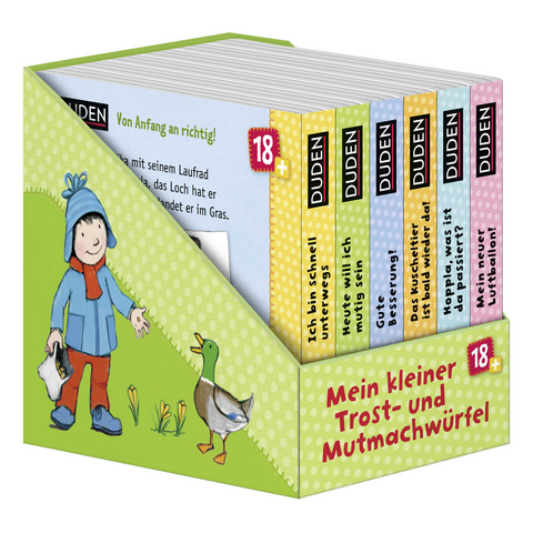 Duden 18+: Mein kleiner Trost-und-Mutmach-W&uuml;rfel - Katharina Bu&szlig;hoff