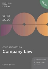 Core Statutes on Company Law 2019-20 - Ervine, Cowan