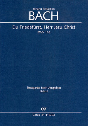 Du Friedef&uuml;rst, Herr Jesu Christ (Klavierauszug) - Johann Sebastian Bach