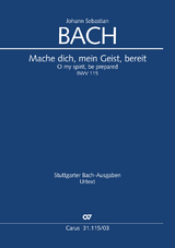 Mache dich, mein Geist, bereit (Klavierauszug) - Johann Sebastian Bach