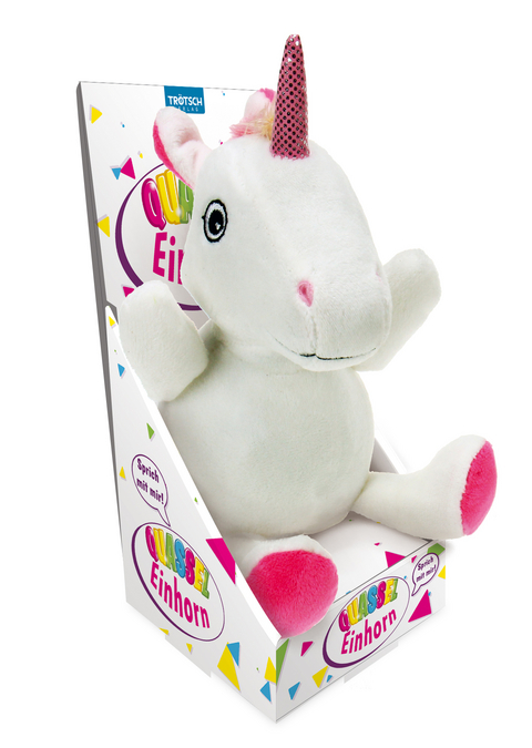 Quasseltier Einhorn, Kuscheltier, Pl&uuml;schtier