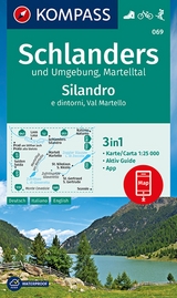 KOMPASS Wanderkarte 069 Schlanders und Umgebung, Martelltal,Silandro e dintorni, Val Martello 1:25.000 - 