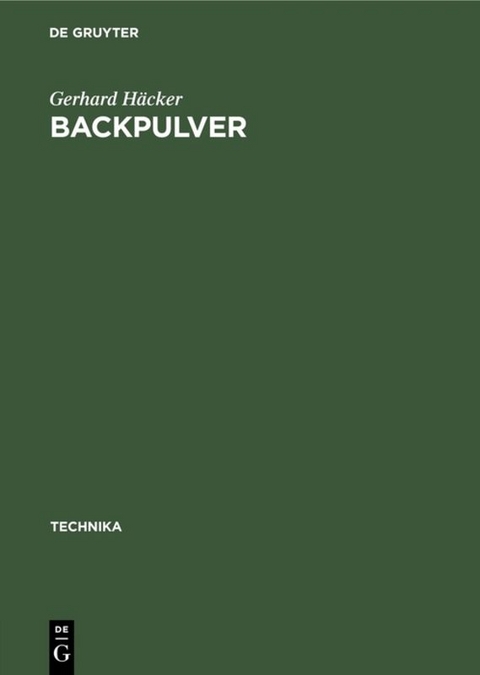 Backpulver - Gerhard H&auml;cker