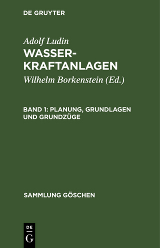 Adolf Ludin: Wasserkraftanlagen / Planung, Grundlagen und Grundzüge