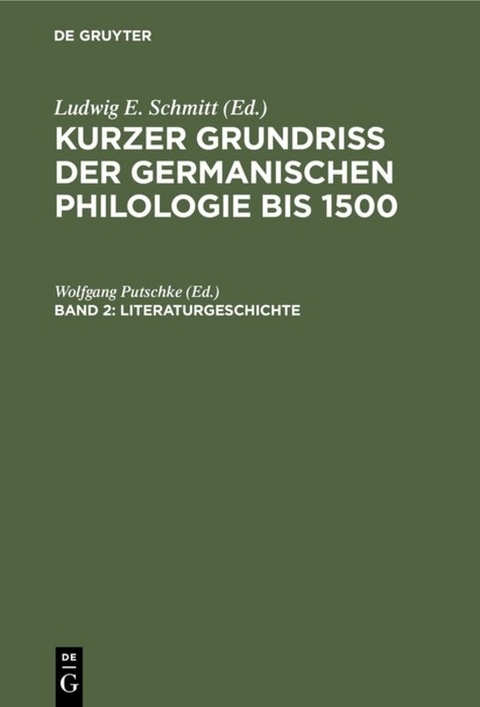 Literaturgeschichte