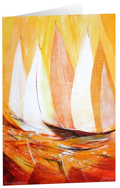 Kunstkarten "Kleiner Lichtsegler-Rhythmus" 5 Stk.