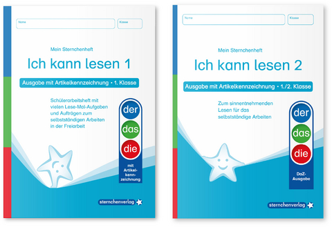 Ich kann lesen 1 und 2 - Ausgabe mit Artikelkennzeichnung (DaZ) f&uuml;r die 1. und 2. Klasse - Katrin Langhans