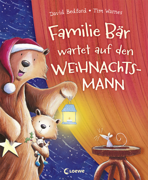 Familie B&auml;r wartet auf den Weihnachtsmann - David Bedford