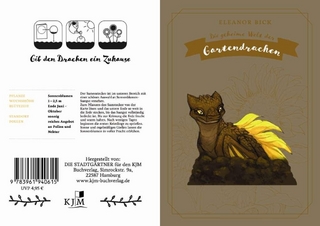 Klapppostkarte mit Saatsteckling: Sonnenblumendrache