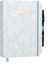 Bullet Journal "Jungle Blue" 05 mit original Tombow TwinTone Dual-Tip Marker 33 black