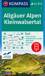 KOMPASS Wanderkarte Allgäuer Alpen, Kleinwalsertal - KOMPASS-Karten GmbH