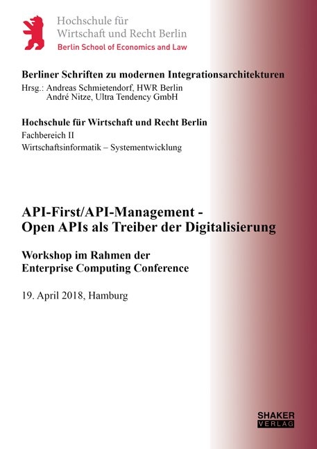 API-First/API-Management - Open APIs als Treiber der Digitalisierung - 