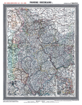 Historische Karte: Provinz RHEINLAND im Deutschen Reich - um 1903 [gerollt] - Friedrich Handtke