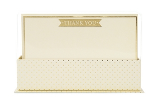 Flat Notes: Cream & Gold – Briefkarten mit Kuverts für vielfältige Anlässe: Gold-beige