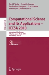 Computational Science and Its Applications - ICCSA 2010 - 