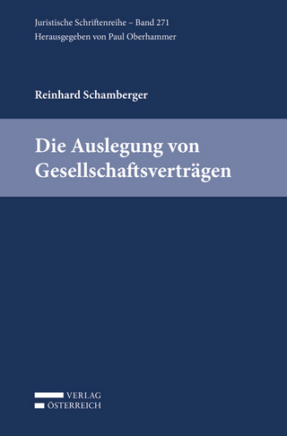 Die Auslegung von Gesellschaftsverträgen