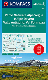 KOMPASS Wanderkarte Parco Naturale Alpe Veglia e Alpe Devero, Valle Antigorio, Val Formazza, Val Divedro, Domodossola - 