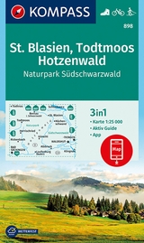 KOMPASS Wanderkarte 898 St. Blasien, Todtmoos, Hotzenwald, Naturpark S&uuml;dschwarzwald 1:25.000