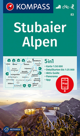 KOMPASS Wanderkarte Stubaier Alpen - 