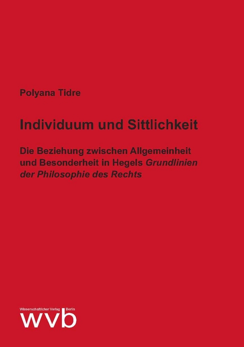 Individuum und Sittlichkeit - Polyana Tidre