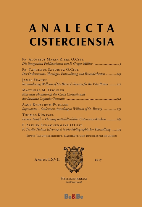 Analecta Cisterciensia 67 (2017) - 