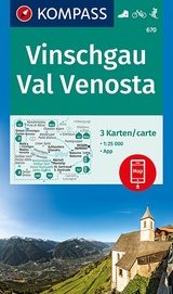 KOMPASS Wanderkarte Vinschgau, Val Venosta - 