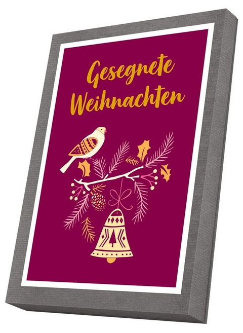 Faltkarten im Schmuckkarton - Gesegnete Weihnachten