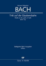 Tritt auf die Glaubensbahn (Klavierauszug) - Johann Sebastian Bach
