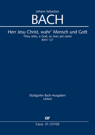 Herr Jesu Christ, wahr' Mensch und Gott (Klavierauszug)