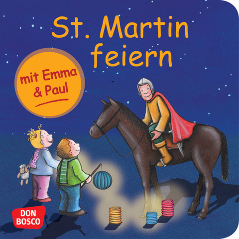 St. Martin feiern mit Emma und Paul. Mini-Bilderbuch. - Monika Lehner