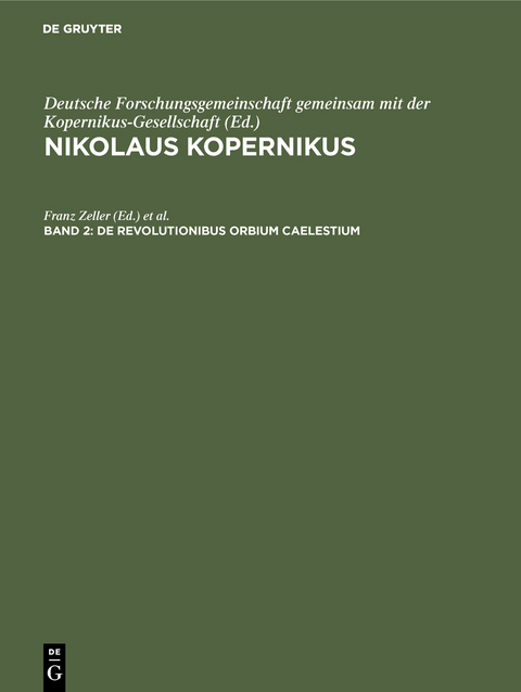 Nikolaus Kopernikus / De revolutionibus orbium caelestium - 