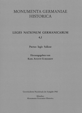 Pactus legis Salicae - Eckhardt, Karl August