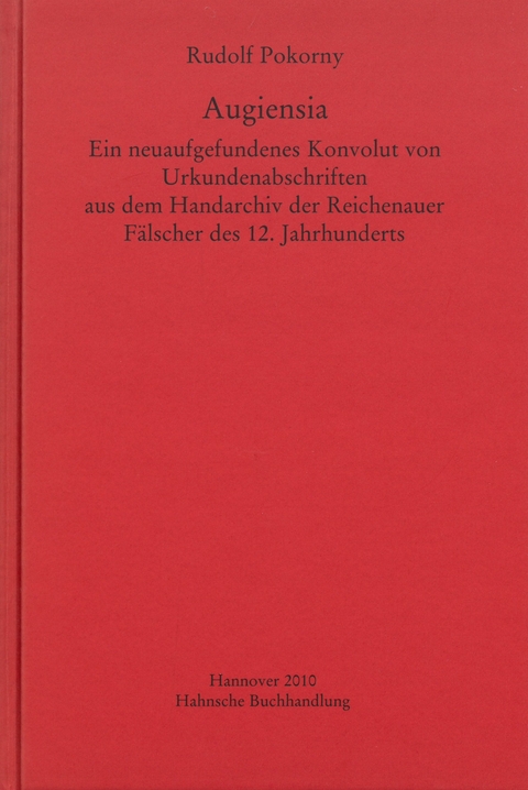 Augiensia - Rudolf Pokorny