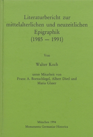 Literaturbericht zur mittelalterlichen und neuzeitlichen Epigraphik (1985-1991)