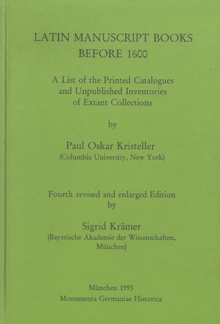 Latin Manuscript Books before 1600