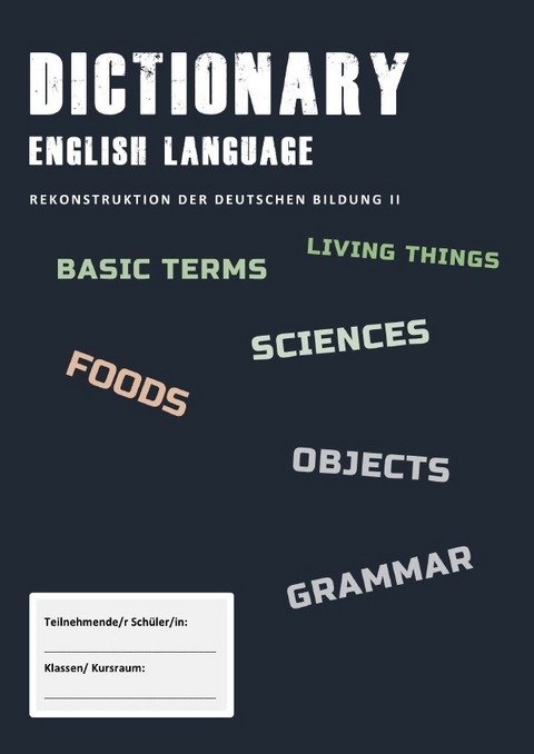 Dictionary - ZAP Vorbereitung - Martin Harwig