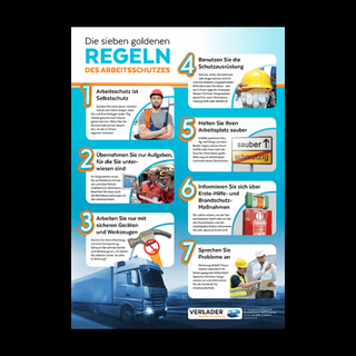 Die sieben goldenen Regeln des Arbeitsschutzes