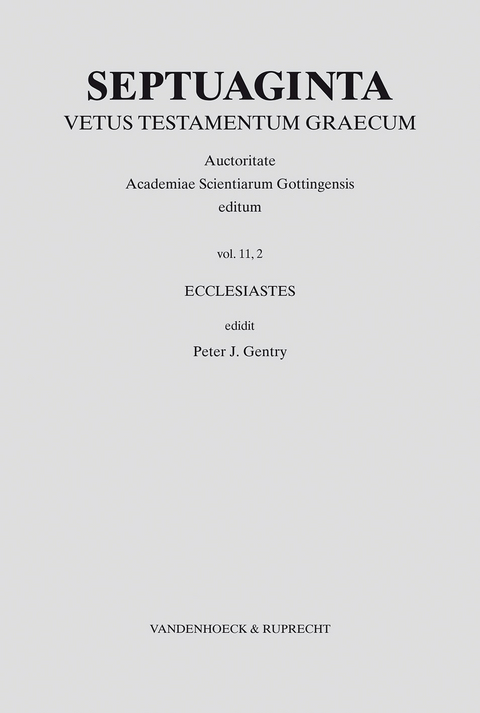 Septuaginta. Band 11,2 - 