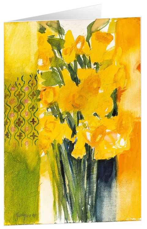 Kunstkarten "Osterstrau&szlig;" 5 Stk.